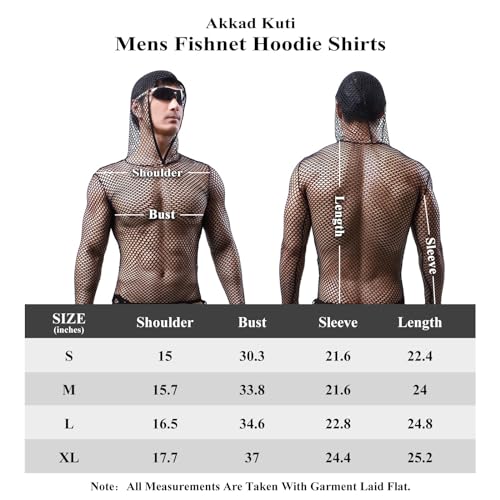 GENEMEN Camisa masculina de malha com capuz arrastão transparente camiseta sexy de malha de manga co