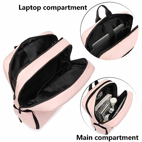 Quilted Puffer Backpack Puffy Daypack with Shoe Compartment for Women Ladies Travel Casual Water Resistant (Khaki)3