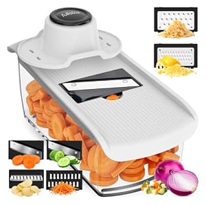 Fullstar Pro - 6-in-1 Mandoline Gemüsehobel, Julienneschneider und Reibe