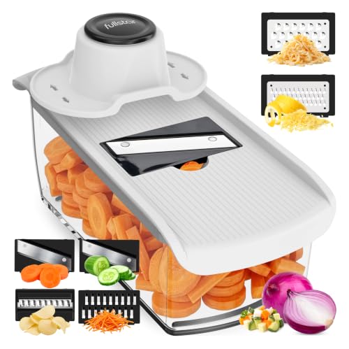 Fullstar Mandoline Gemüsehobel und Gemüsereibe, 6-in-1