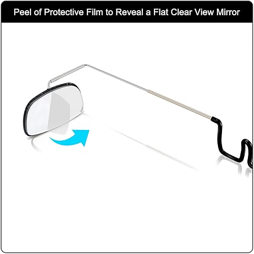 Miniatura 6 de Accmor Espejo para gafas de bicicleta, ajustable en 360 grados, espejo de visión trasera de bicicleta, accesorios de equitación, 1 paquete