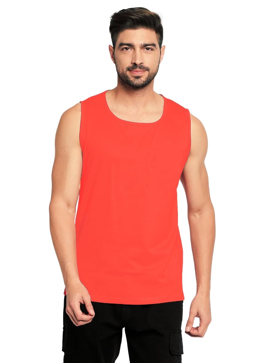 - Solid Plain Sleeeveless Sando Tank top Gym & Street wear for Men
