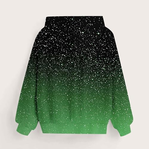 Cute Hoodies for Teen Girls Trendy Gradient Hooded Sweatshirts Oversized Long Sleeve Casual Pullover Tops3