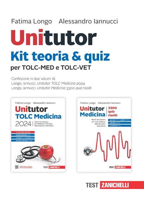 Unitutor TOLC Medicina 2024. Test di ammissione per Medicina e Chirurgia, Odontoiatria e Veterinaria. Kit teoria & quiz Unitutor TOLC Medicina 2024 e Unitutor Medicina 3300 quiz risolti. Con Conte...
