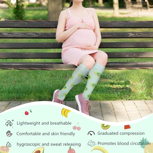 fenglaoda Compression Socks for Women Men Support Circulation 6 Pairs Socks For Nurse, Travel, Flight3