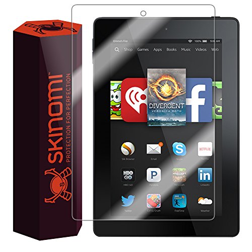 Skinomi Screen Protector Compatible with Amazon Fire HD 6 (2014) Clear TechSkin TPU Anti-Bubble HD Film