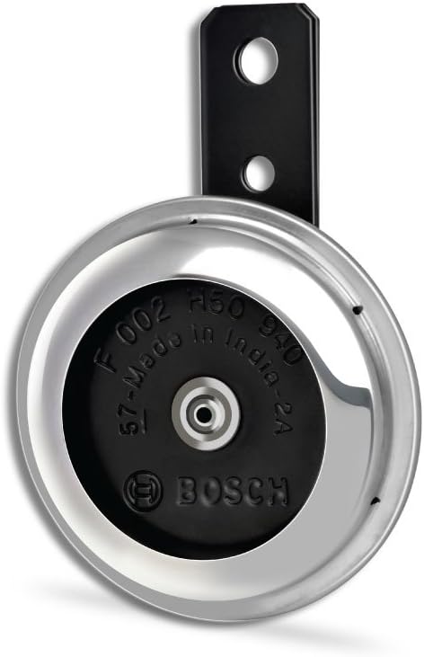 F002H50940 Sharptone Horn (12V, 430 Hz, 90-110 dB) | For Car | Black and Silver