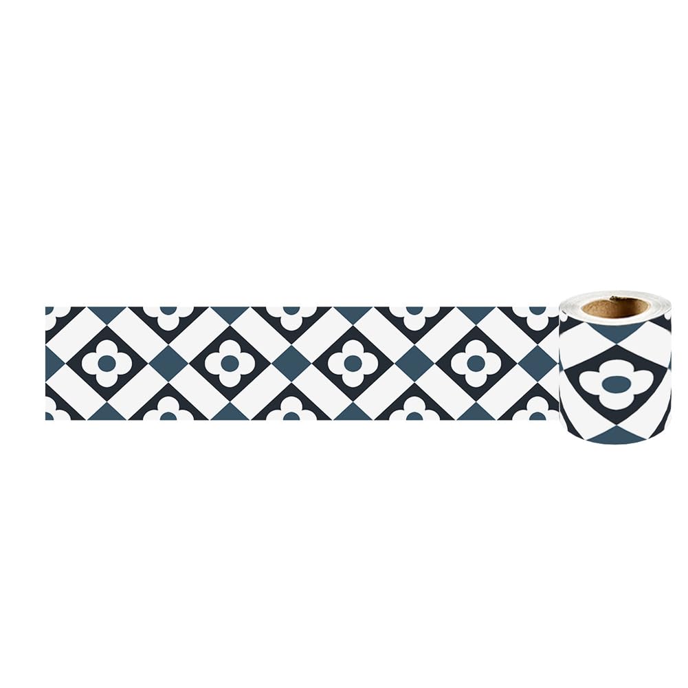Tmapruvg Navy Wallpaper Border Peel And Stick 10Cm*2.4M,3D Decorative Molding Trim Baseboard Sticker Self Adhesive Home Decor For Bathroom Kitchen Backsplash (Navy)