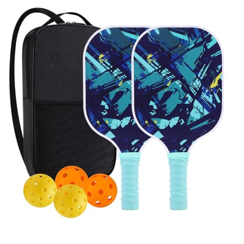 DESSEI Professional Pickleball Paddle Set | 2 Pack | Premium Fiberglass & Polypropylene Honeycomb Core | Ergonomic Grip | Portable Carry Bag -  Martin