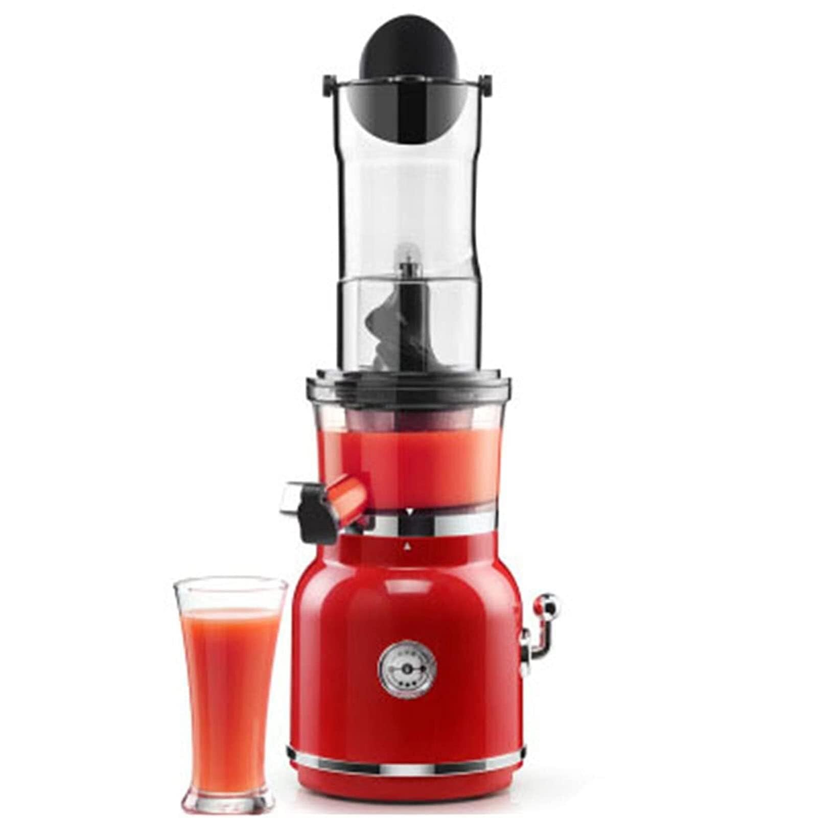 Slow Juicer Machine Wide Groove Cold Press Masticating Juicer for Fruit Vegetable Adjustable Pulp Separation Easy to Clean