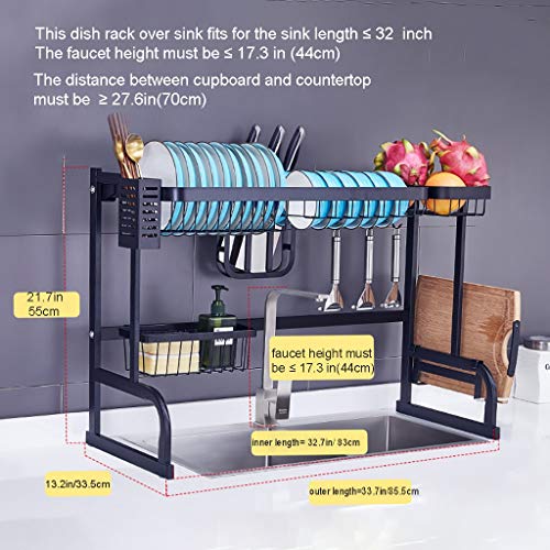Égouttoir à vaisselle ergonomique avec support d'ustensiles - 6