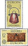 1976 Europe Prophila Collection Andorre - espagnole Post 101-102 (complète.Edition.) Neuf avec Gomme Originale ** MNH 1976 Europe (Timbres pour Les collectionneurs)