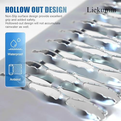 LIEKUMM 2 Pack Motorbike Ramp, 120 X 23 Cm Motorcycle Ramp, 600 Kg Load Capacity Heavy Duty Car Ramps, Ramps For Mobility Scooters, Dirt Bike, Motorcycle, Trailer, ATV, UTV, Garden Tractor, Lawn