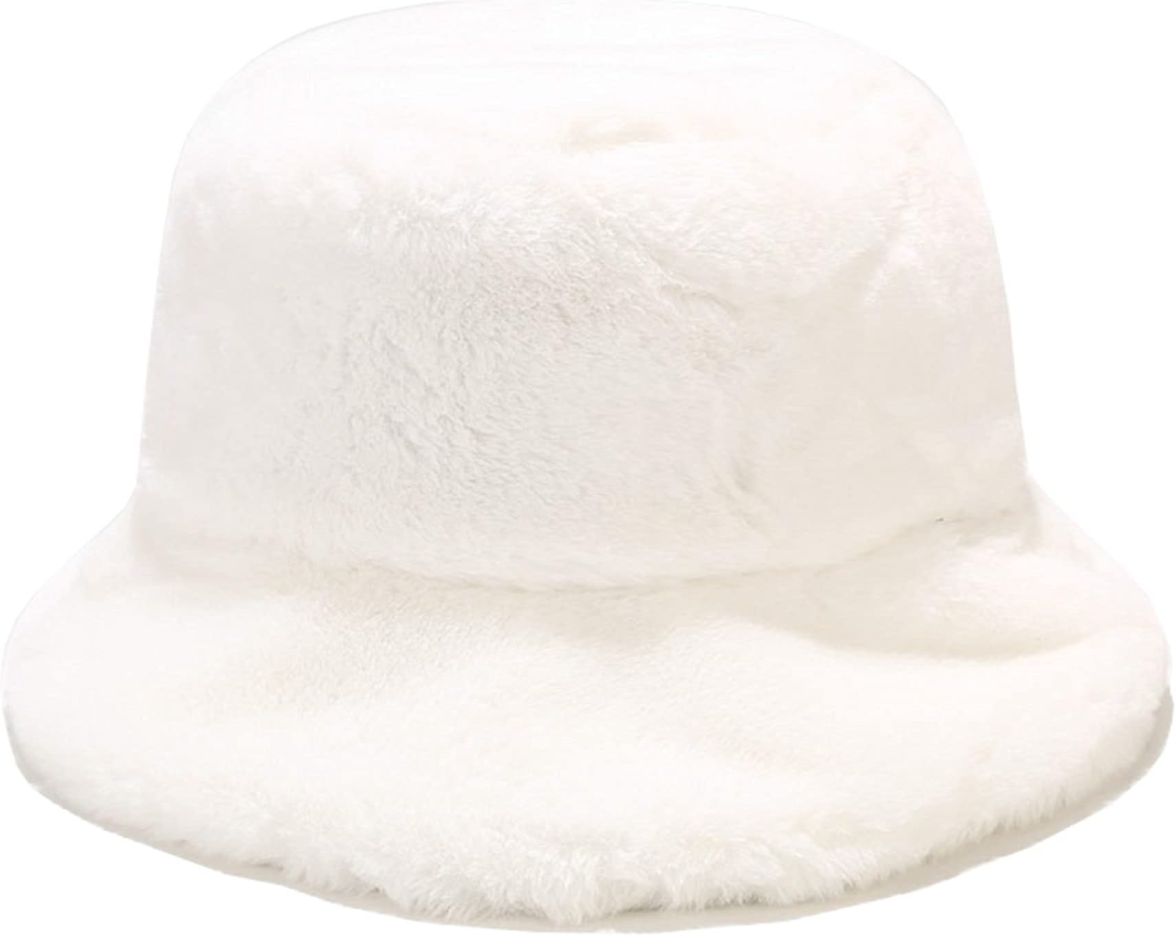 Women's Winter Faux Fur Fuzzy Warm Bucket Hat