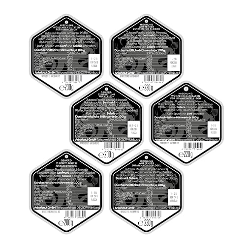 Ankerkraut BBQ Rub Set mit 6 Streuern - das perfekte Set für den Viel-Griller, Grill-Gewürze mit Geschmack & Aroma