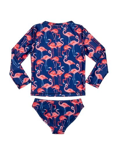 Image of Isla & Ray Girls Rash Guard Swimsuit Set