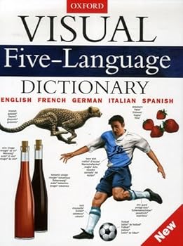 Hardcover Visual Five-Language Dictionary: English, French, German, Italian, and, Spanish (Pictorial & Illustrated Reference) Book
