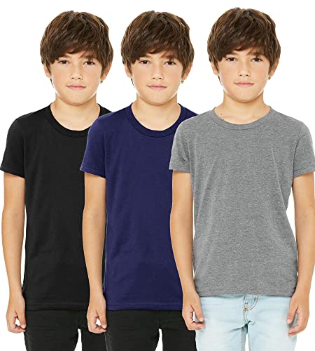 Daxton Youth Size Short Sleeve Tee Basic Tshirt Tops Packs