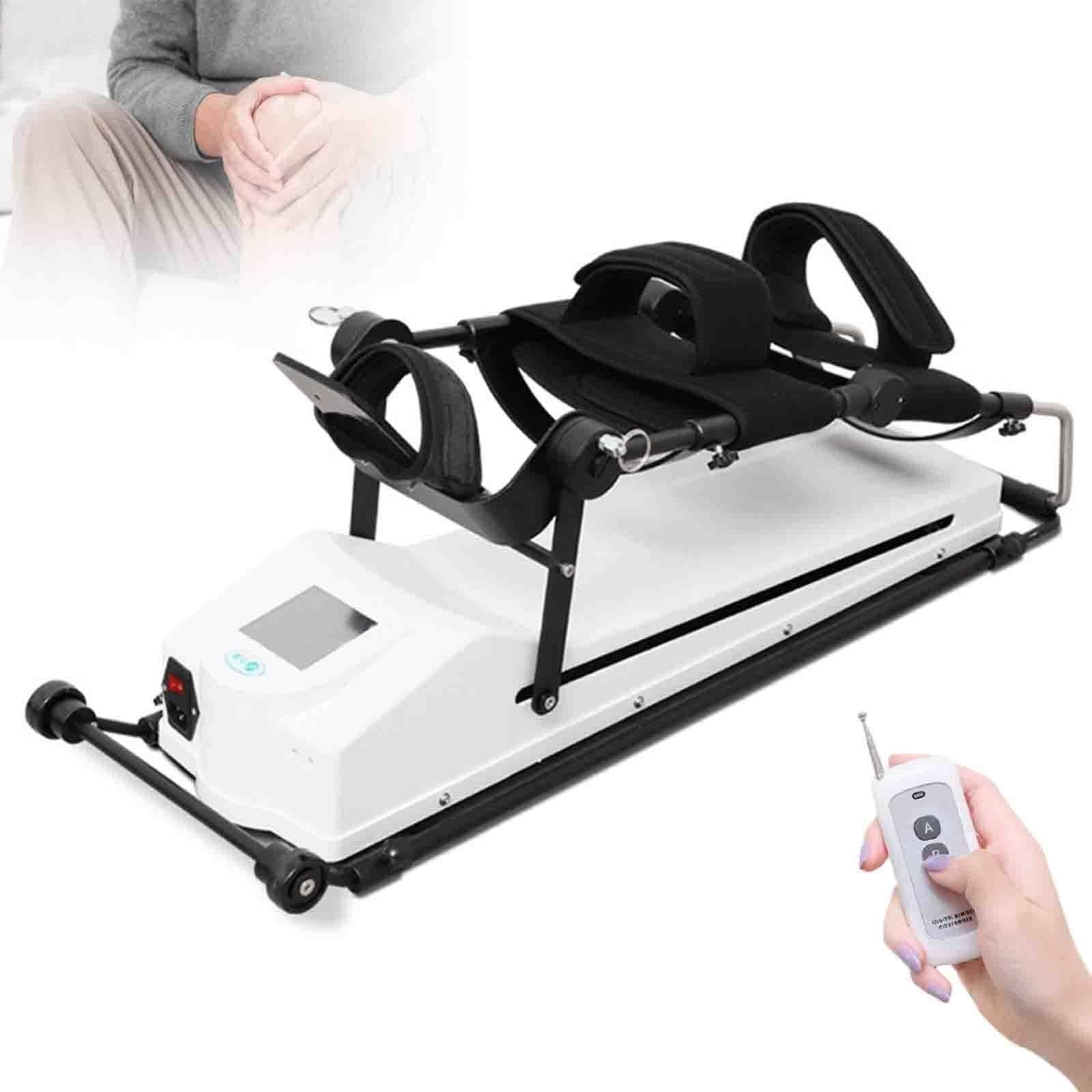 Equipo De Rehabilitación De Rodilla, Entrenador De Rehabilitación De Rodilla con Control Remoto, Máquina De Tracción De Miembros Inferiores Dispositivo De Entrenamiento De Piernas, 0-120 ° Y 10 Veloci