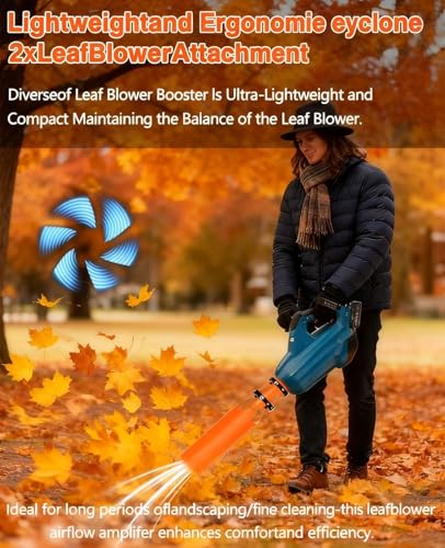 image for Bumilily Leaf Blower Air Booster, Universal Blower Air Booster Attachm