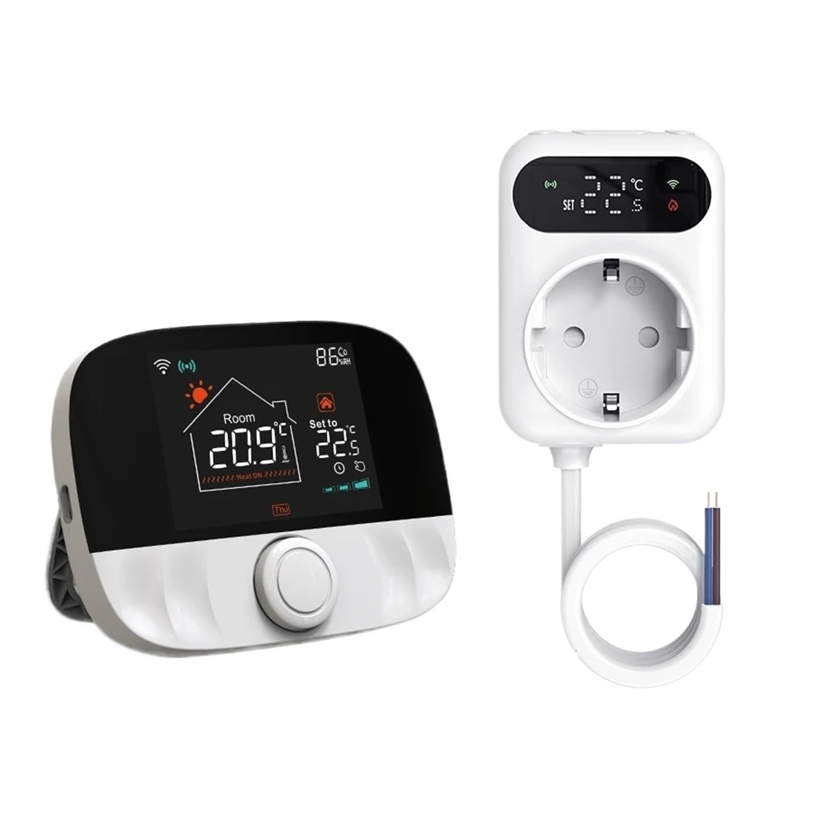 Tuya WiFi Smart Thermostat Water Gas Boiler RF433 Wireless Temperature Controller Socket Receiver Voice
