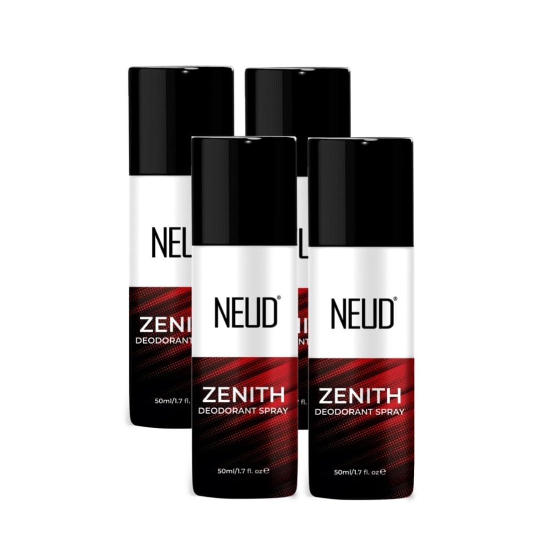 NEUD Zenith Unisex Deodorant Body Spray Combo - Set of 2 x 50ml Each, Perfume for Men & Women, Deo Gift Set, Fresh & Long Lasting Aroma, No Gas Deodorant