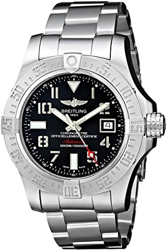 Breitling Men’s BTA1733110-F563SS Avenger II Seawolf Analog Display Swiss Automatic Silver Watch