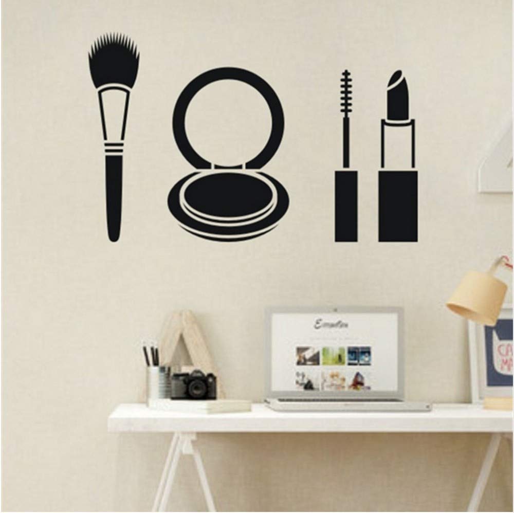 Cosmetic Pattern Wall Stickers for Girl Bedroom Dressing
