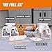 Gorilla Epoxy Garage Floor Coating (12 pc) Kit, 2.5-Car, Concrete Flooring, 100% Solids, Superior Adhesion, Incredibly Durable High Gloss Gray Finish, 550 sq. ft. Coverage