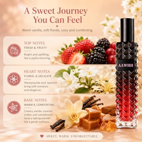 TKBJ Miss Adventure Vanilla Eau de Parfum for Women, Sweet Floral Gourmand Perfume with Vanilla & Amber Notes, Long Lasting Everyday Fragrance, 1.0 fl oz — view 3