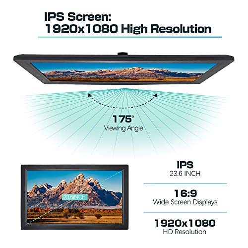 Snowtaros 23,6 inch digitale fotolijst, reclamemachine voor wandmontage met afstandsbediening en geheugenkaart van 16 GB… - Image 3