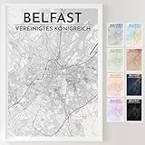 Mapdify Belfast personalisiertes Stadtposter, dein 