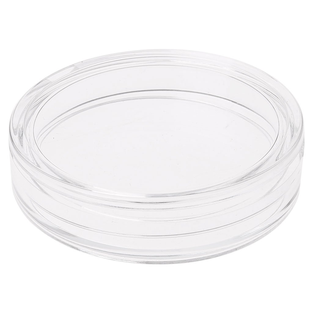 38.6mm Clear Round Acrylic Coin Capsule Storage Box Holder Case For Silver 2 oz