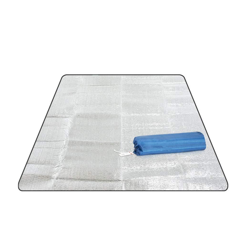 Aluminum Foil EVA Sleeping Mattress Mat Pad for Outdoor Camping Hiking Travel Silver Color Beach Pad