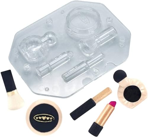 TUKE 8.7 '' Herramientas de maquillaje de policarbonato DIY 3D cosméticos chocolate molde estéreo lápiz labial rímel caramelo jalea molde hornear