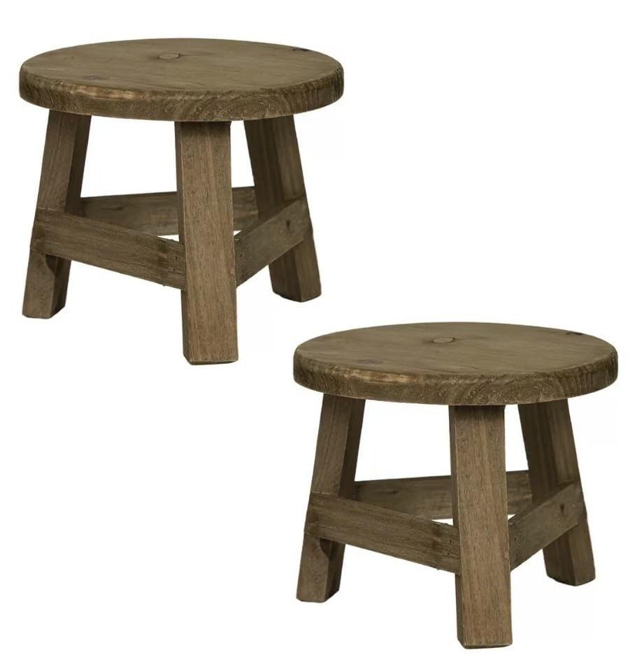 Support de jardinière en bois, pack de 2 pour rompre la monotonie
