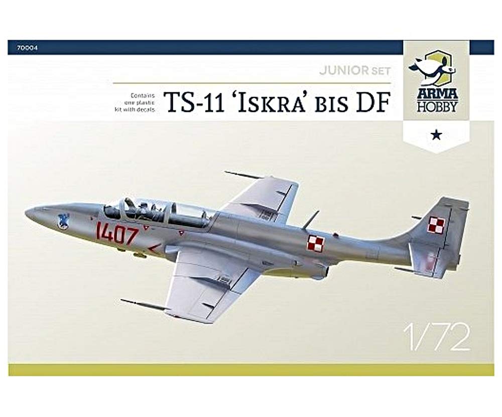 Arma Hobby 1/72 Scale Junior Sets - Airplane Series Plastic Model Kits (TS-11 Iskra)