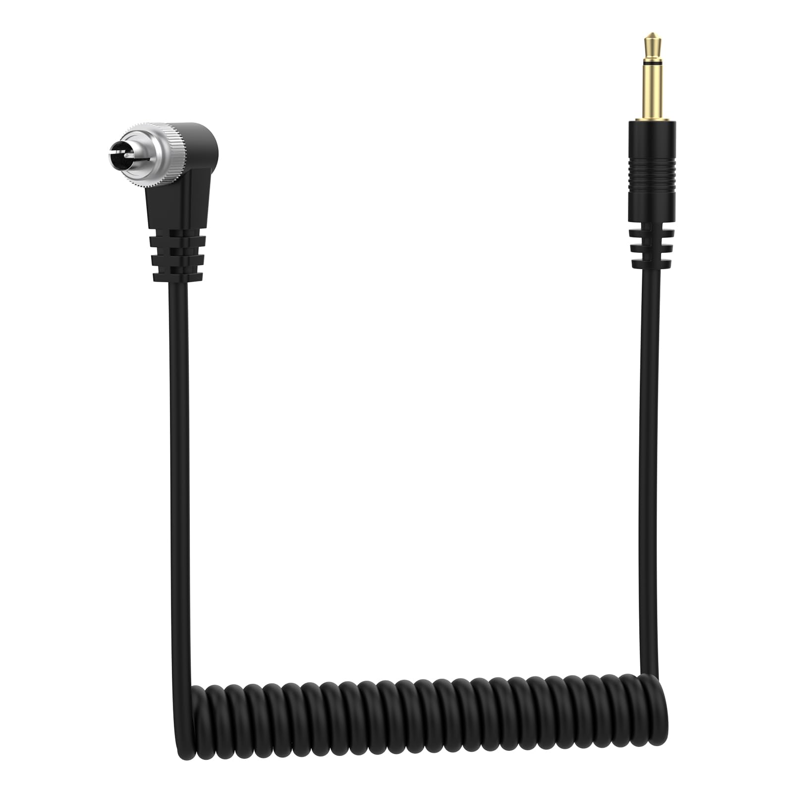 Amazon.com : 3.5mm to Male Flash PC Sync Cable Coiled Trigger Cord