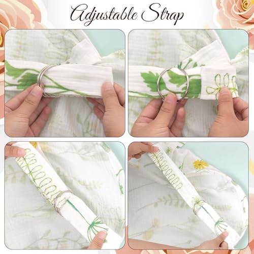 2 Pack Nursing Covers Muslin Nursing Cover Privacy Breastfeeding Cover for Moms Soft Cotton Breathable with Arch Neckline Soft Green