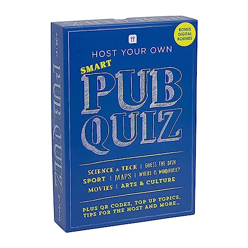 Talking Tables Pub Quiz Game Ultimate General Knowledge Trivia Game for Adults Family & Friends Fun and Laughter for Christmas Parties Games Night Gifts PLASTIC FREE