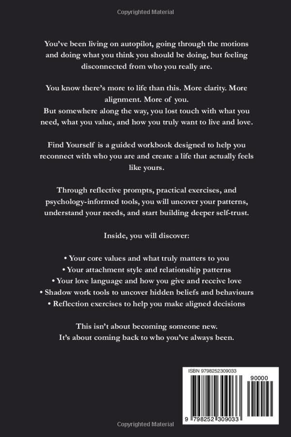 Find Yourself: A guided workbook to help you understand yourself, gain clarity, and feel more like you again image 3