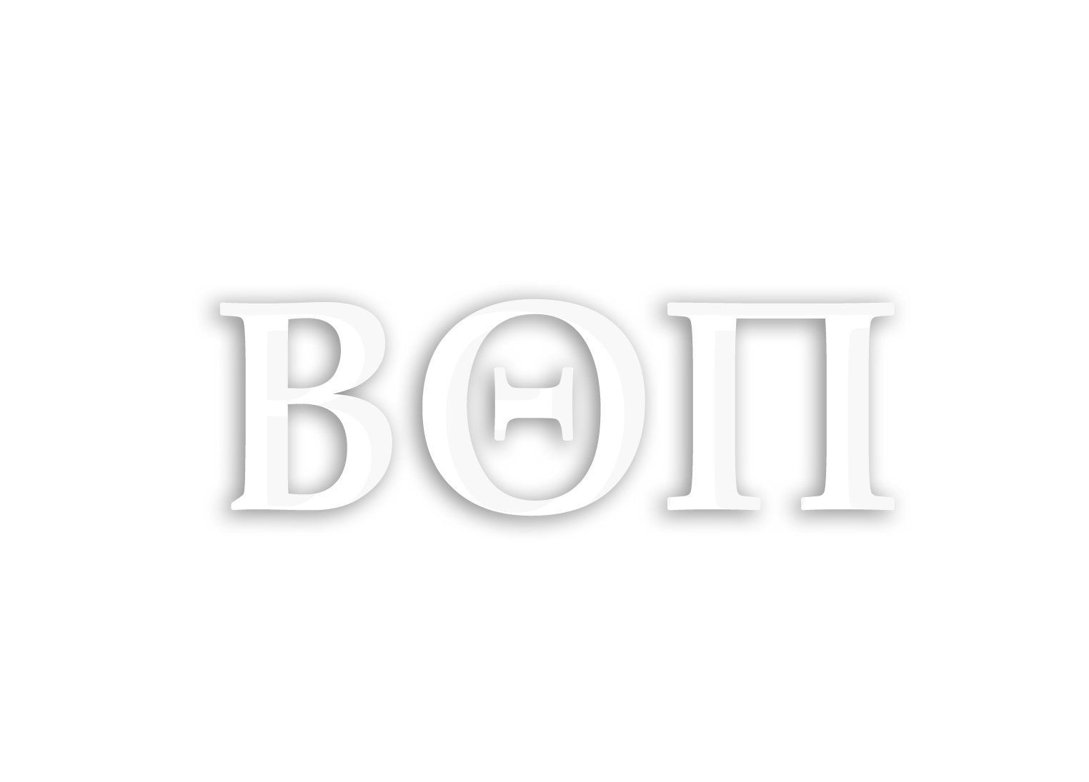 Officially Licensed Beta Theta Pi 8" x 3" Window Decal - White