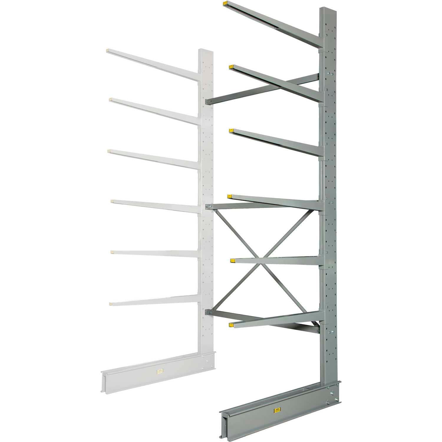 Global Industrial Single Sided Heavy Duty Cantilever Add-On Rack, 2