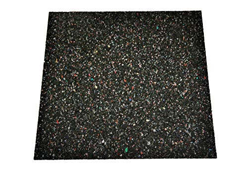 Gummimatte Waschmaschine - Anti-Vibrationsmatte HxBxT: 600x600x15mm (Marke: Szagato) (Antirutschmatte Bautenschutzmatte Gummigranulatmatte Kofferraummatte)