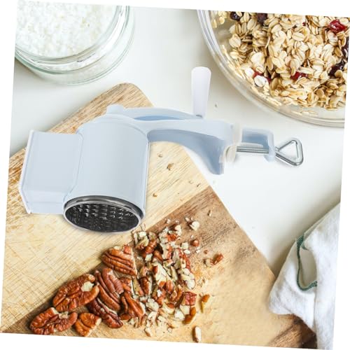 Rallador manual de queso de manivela blanco miniatura 3