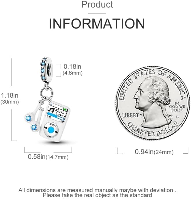 CYCUFF 925 Sterling Silver Charms Suitable for Charm Necklaces, Bracelet Pendants Beads Jewellery Gift for Women - Image 4