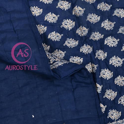 Image of EMIOUR 400 TC Pure Cotton Soft Jaipuri AC Quilt /Razai /Rajai Floral Print,Jaipuri Razai Cotton Quilt for Winter,Lightwieght Jaipuri Razai (Design 15, Double Bed)