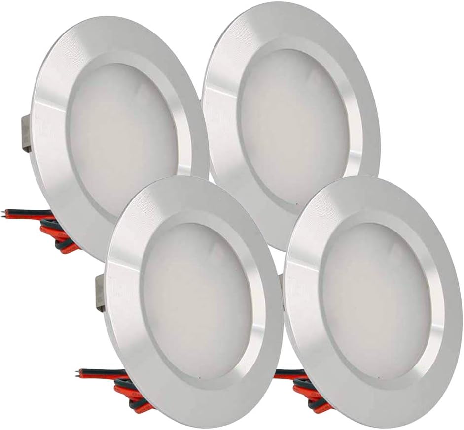 Lot De 10 Spots LED Encastrables 3en1 Carré Blanc 7W IP20 Dimmable
