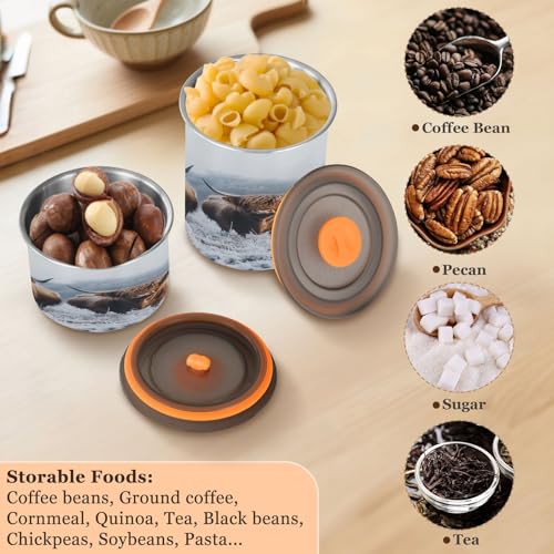 Recipiente hermético de acero inoxidable para café 17oz miniatura 5