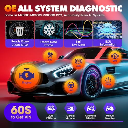 Autel MaxiDIAG MD906 PRO OBD2 Scanner, 2026 MD906PRO All System Diagnostic Scan Tool, Code Reader, 11 Reset Services, Oil/Brake/BMS/SAS/Injector, Free Lifetime Upgrade, Same MD909 PRO Lite of MK808S - Image 5